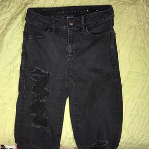 black american eagle jeans